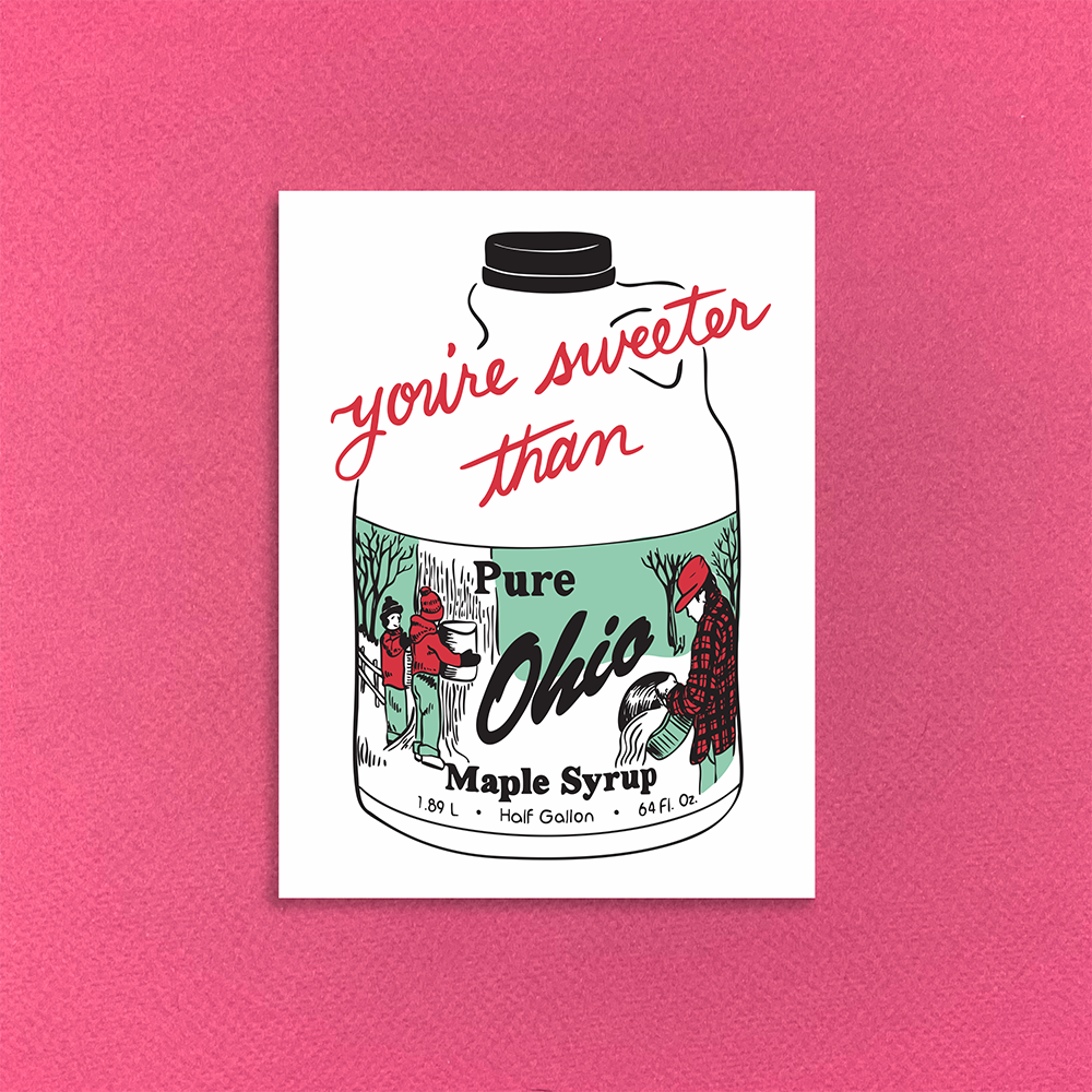 Ohio Maple Syrup Greeting Card