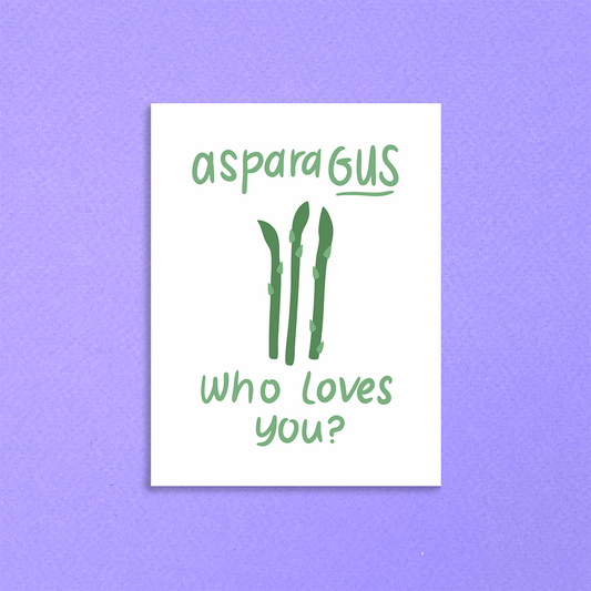Asparagus Who Loves You Greeting Card