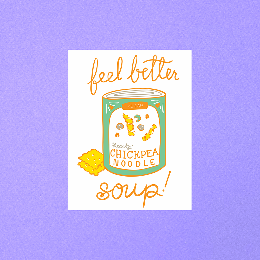 Feel Better Soup Greeting Card