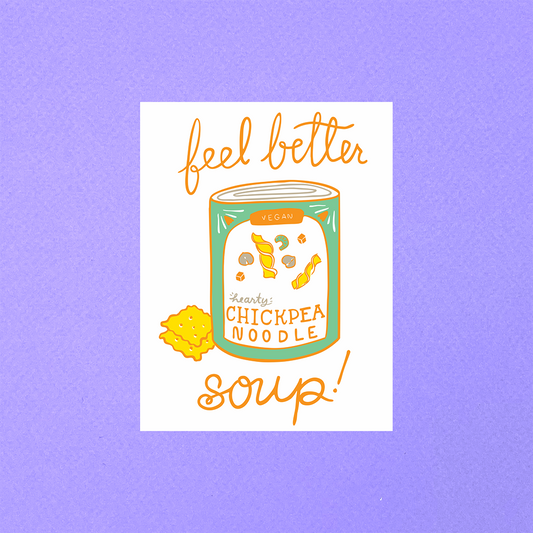 Feel Better Soup Greeting Card