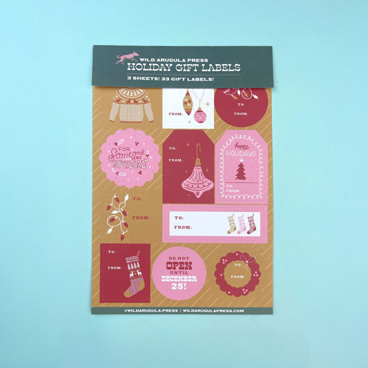Holiday Gift Labels - Wild Arugula Press