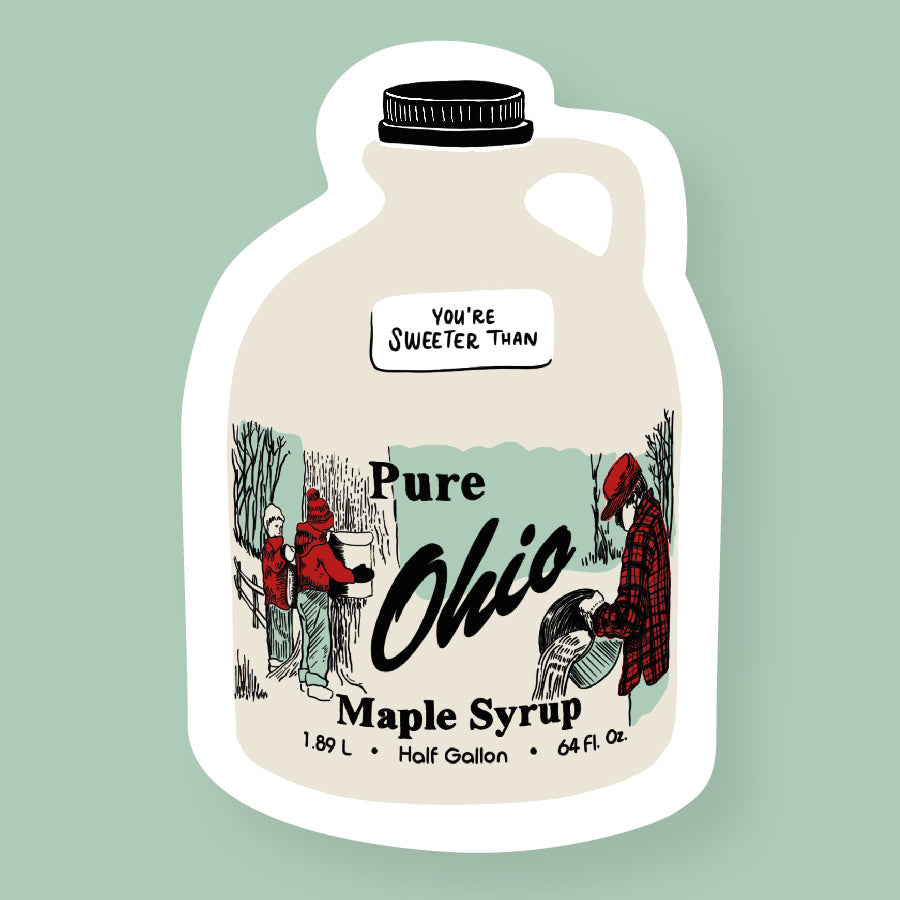 Pure Ohio Maple Syrup Sticker