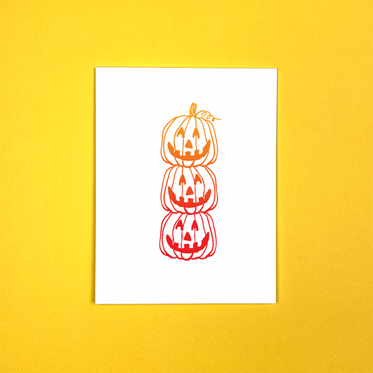 Jack-o-lantern Greeting Card